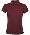 10573 Ladies Prime SOL'S Ladies Prime Poly/Cotton Piqué Polo Shirt Burgundy colour image